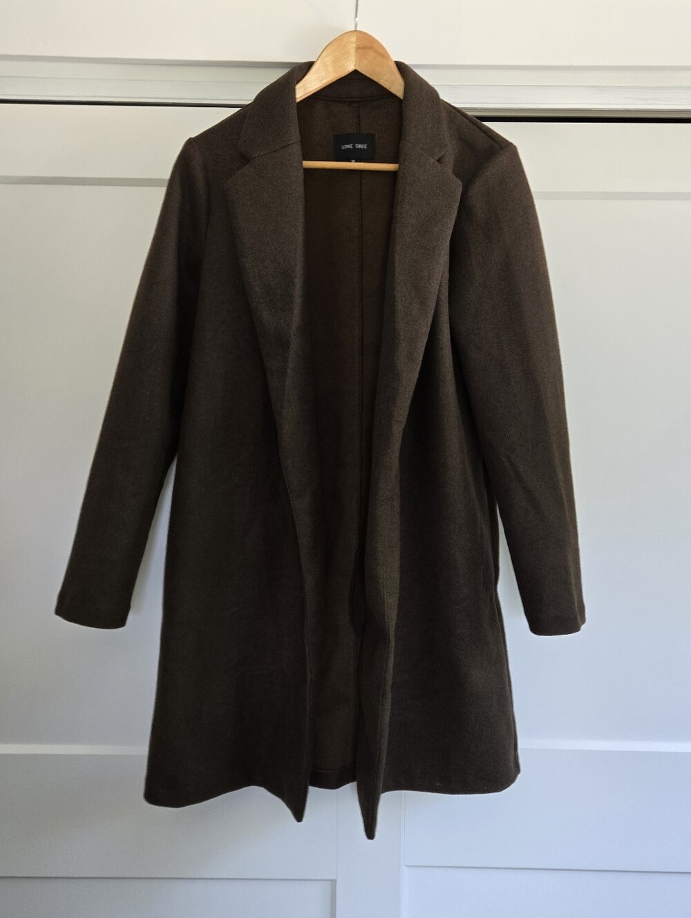Love Tree Brown Long Medium Womens Coat